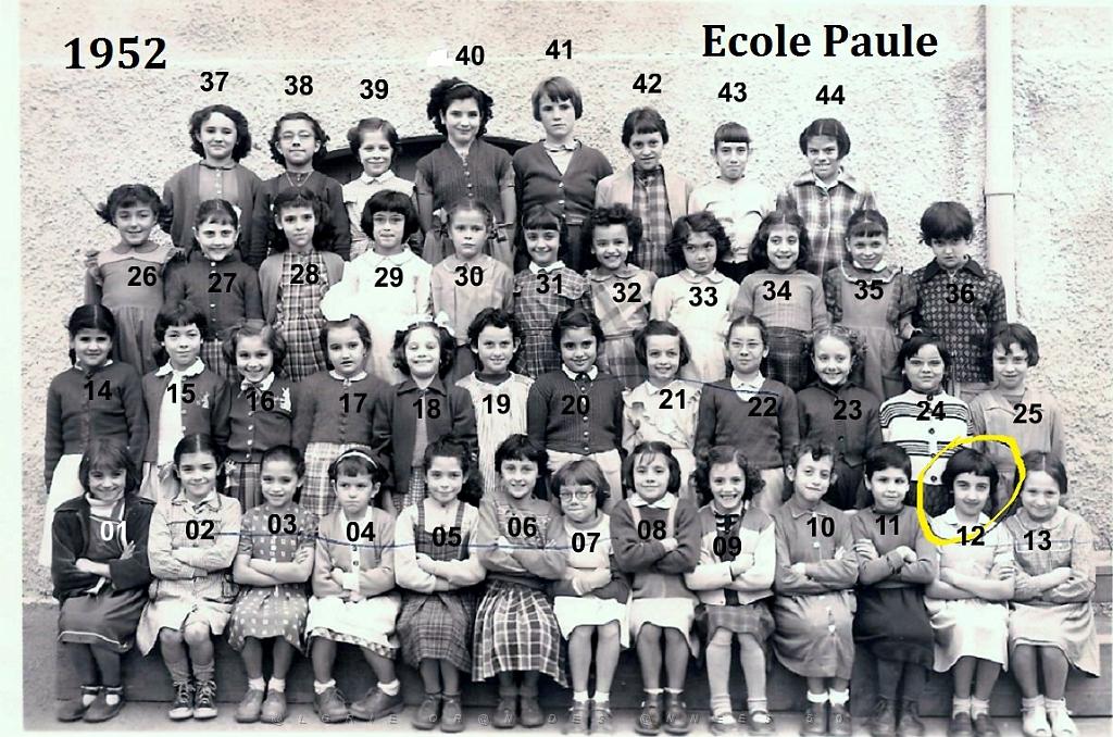 1952 ECOLE DE LAMUR FILLES.jpg - Oran